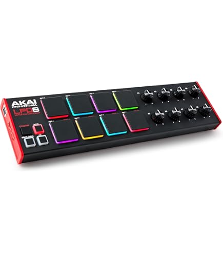 Akai professional mpx8 controlador usb midi y lanzador de samples